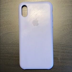 Apple iPhone X lavender gray silicone case - used